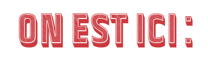 Titre "on est ici :" restaurant